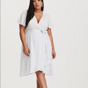 Torrid Stripe Wrap Dress! Make an offer!